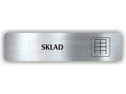 Cedule sklad – plast (piktogram)