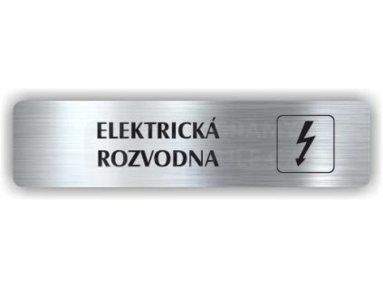 Cedule elektrická rozvodna – plast (piktogram)