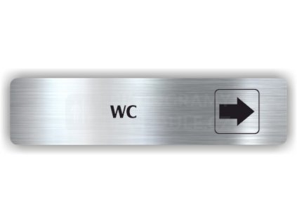 Piktogram - WC ŠIPKA DO PRAVA