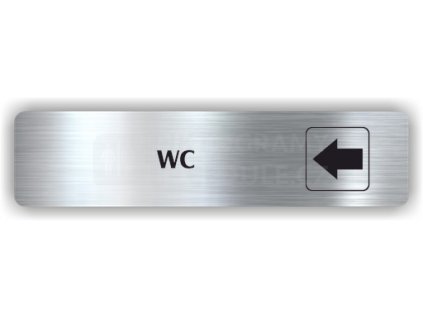 Piktogram - WC ŠIPKA DO LEVA