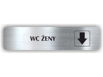 Piktogram - WC ŽENY ŠIPKA DOLŮ