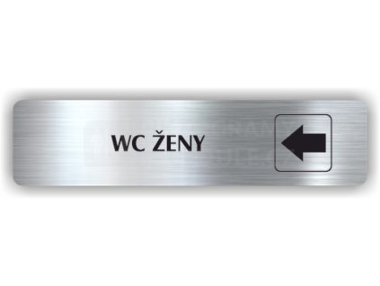 Piktogram - WC ŽENY ŠIPKA DO LEVA