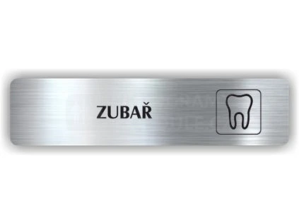 Cedule zubař – plast (piktogram)