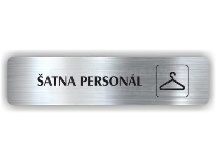 Cedule šatna personál – plast (piktogram)