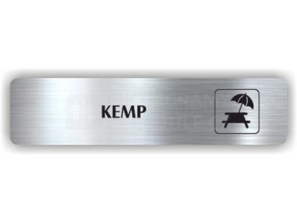 Cedule kemp – plast (piktogram)