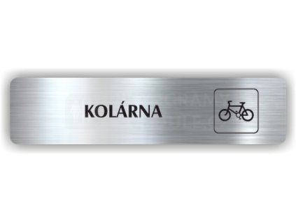 Cedule kolárna – plast (piktogram)