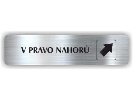 Cedule v pravo nahorů – plast (piktogram)