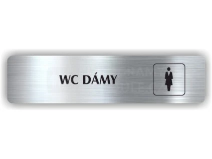 Cedule wc dámy – plast (piktogram)