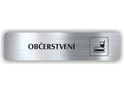 Cedule občerstvení – plast (piktogram)