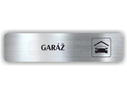 Cedule garáž – plast (piktogram)