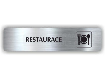 Cedule restaurace – piktogram