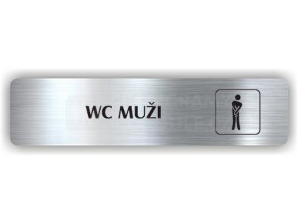 Cedule wc muži – piktogram