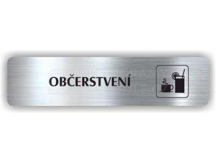 Cedule občerstvení – plast (piktogram)