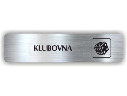 Cedule klubovna – plast (piktogram)