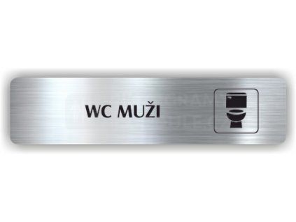Cedule wc muži – plast (piktogram)