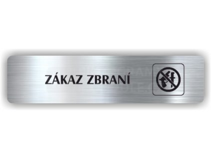 Piktogram - ZÁKAZ ZBRANÍ