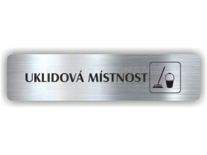 Cedule úklidová místnost – plast (piktogram)