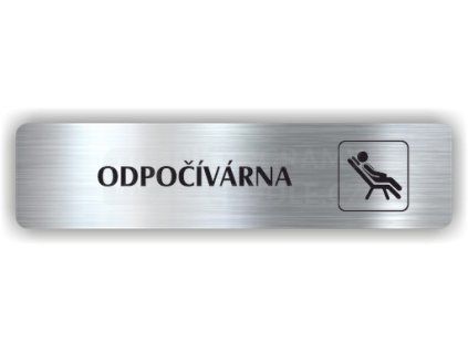 Cedule odpočívárna – plast (piktogram)