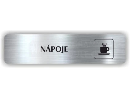 Cedule nápoje – plast (piktogram)