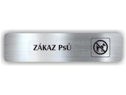 Cedule zákaz psů – plast (piktogram)