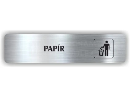 Cedule papír – plast (piktogram)