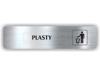 Cedule plasty – plast (piktogram)