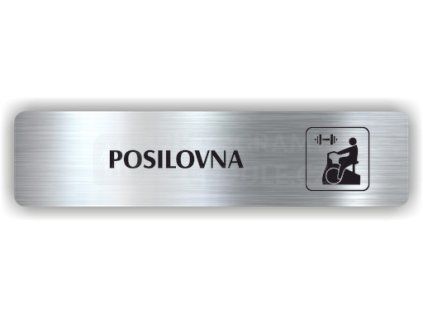 Cedule posilovna – plast (piktogram)