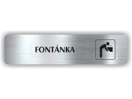 Cedule fontánka – plast (piktogram)