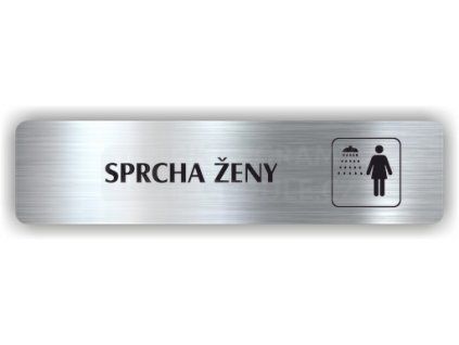 Cedule sprcha ženy – plast (piktogram)