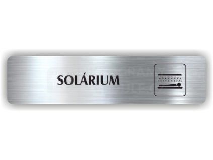 Cedule solárium – plast (piktogram)