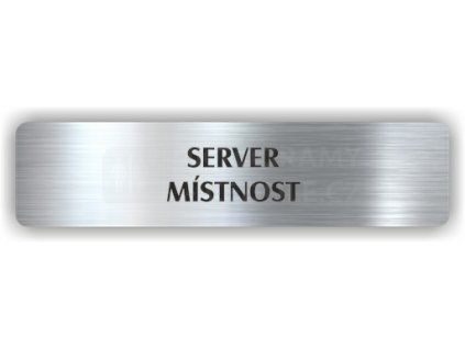 Cedule server místnost – plast (piktogram)
