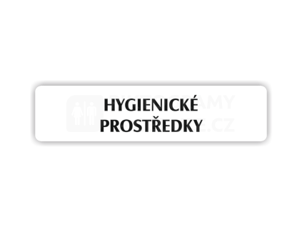 Cedule hygienické prostředky – plast (piktogram)