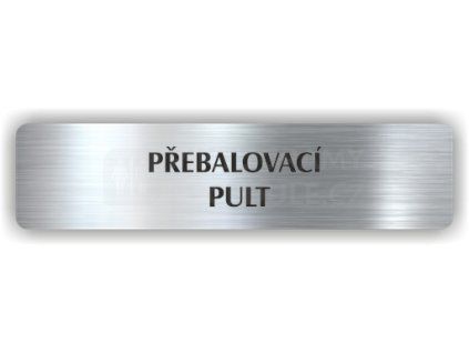 Cedule přebalovací pult – plast (piktogram)