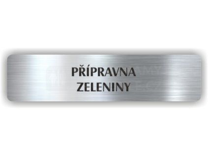 Cedule připravna zeleniny – plast (piktogram)