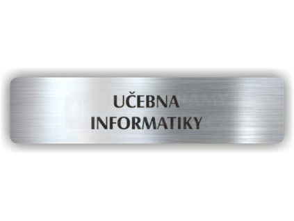 Cedule učebna informatiky – plast (piktogram)