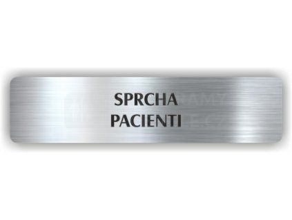 Cedule sprcha pacienti – plast (piktogram)