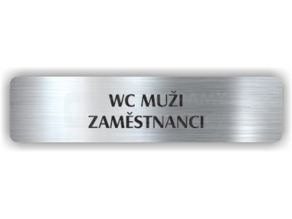 Piktogram - WC MUŽI ZAMĚSTNANCI