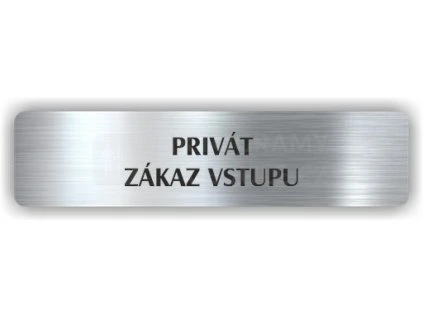 Cedule privát zákaz vstupu – plast (piktogram)