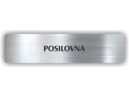 Cedule posilovna – plast (piktogram)