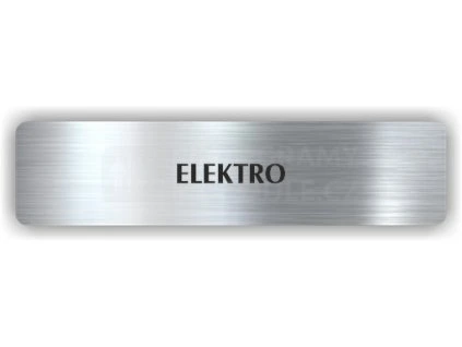 Cedule elektro – plast (piktogram)