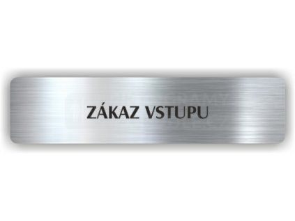 Cedule zákaz vstupu – plast (piktogram)