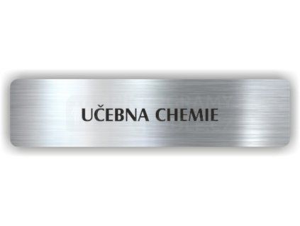 Cedule učebna chemie – plast (piktogram)