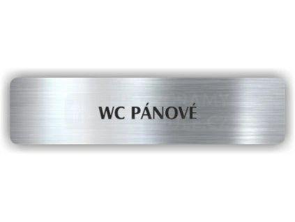 Cedule wc pánové – plast (piktogram)