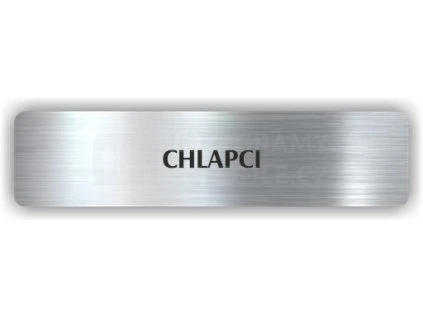 Cedule chlapci – plast (piktogram)