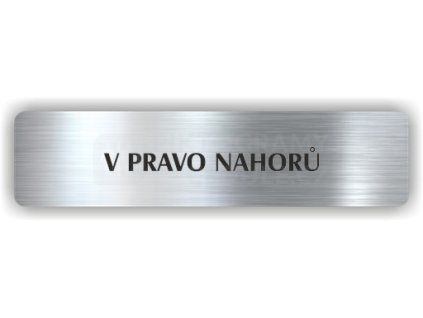 Cedule v pravo nahorů – plast (piktogram)