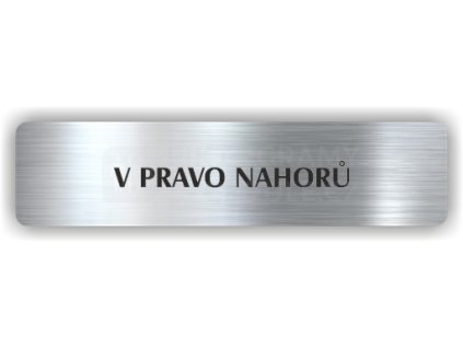 Piktogram - V PRAVO NAHORŮ