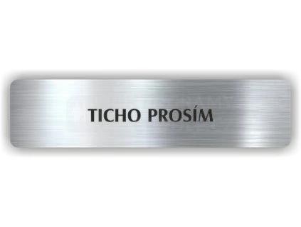 Cedule ticho prosím – plast (piktogram)