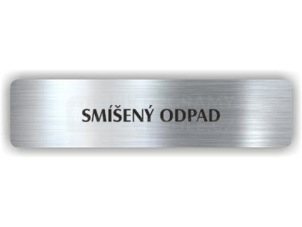 Cedule smíšený odpad – plast (piktogram)