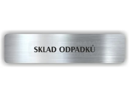 Cedule sklad odpadků – plast (piktogram)