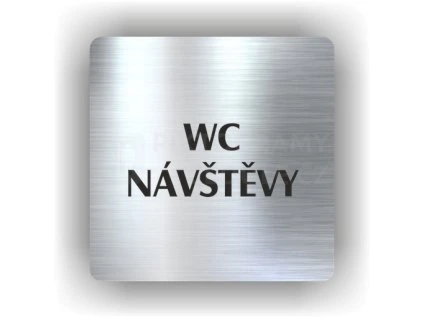Cedule wc návštěvy – plast (piktogram)